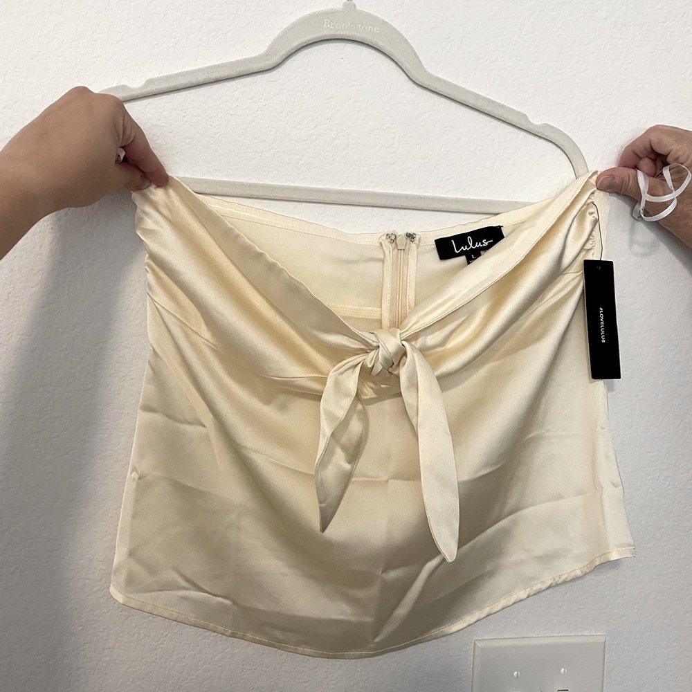 Silk tube top